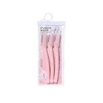 Lmltop Light & Portable Eyebrow Razor 3Pcs Multicolor