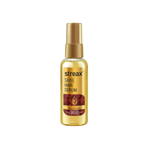 Streax Shine With Walnut Oil Hair Serum 55ml Streax Shine With Walnut Oil Hair Serum 55ml - Image 1