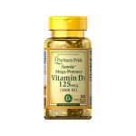Puritan’s Pride Vitamin D3 125mcg 5000IU 100 Softgels