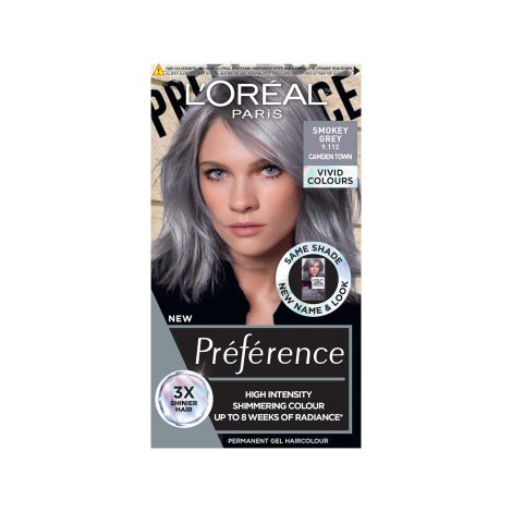 L'Oreal Perference Les Vivids High Intensity Shimmering Colour - 9.112 Smokey Grey L'Oreal Perference Les Vivids High Intensity Shimmering Colour - 9.112 Smokey Grey - Image 1