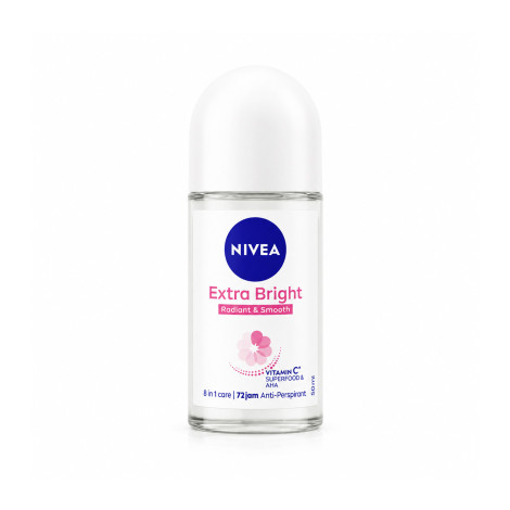 Nivea Extra Bright Radiant & Smooth Roll On 50ml Nivea Extra Bright Radiant & Smooth Roll On 50ml - Image 1