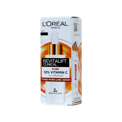 L'Oreal Revitalift Clinical Pure 12% Vitamin C Serum 30ml L'Oreal Revitalift Clinical Pure 12% Vitamin C Serum 30ml - Image 1