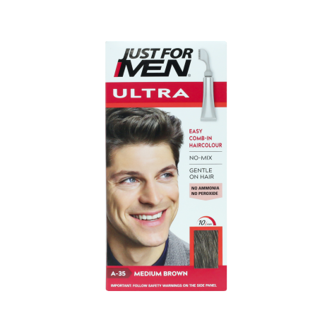 Just for Men Ultra Hair Colour - A-35 Medium Brown Just for Men Ultra Hair Colour - A-35 Medium Brown - Image 1