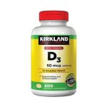 Kirkland Signature Extra Strength Vitamin D3 50 Mcg 2000 I.U. 600 Softgels