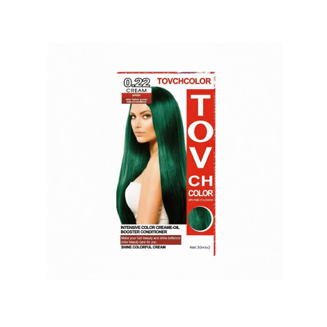 Tovch Hair color 30ml*2 - 0.22 Green Tovch Hair color 30ml*2 - 0.22 Green - Image 1