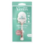 Gillette Venus Deluxe Smooth Sensitive Rose Gold Razor 1up