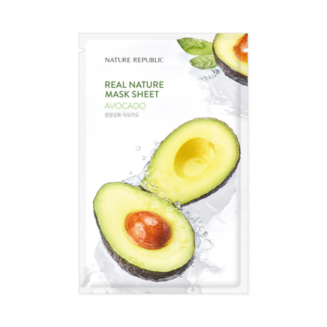 Nature Republic Real Nature Mask Sheet Avocado 23g Nature Republic Real Nature Mask Sheet Avocado 23g - Image 1