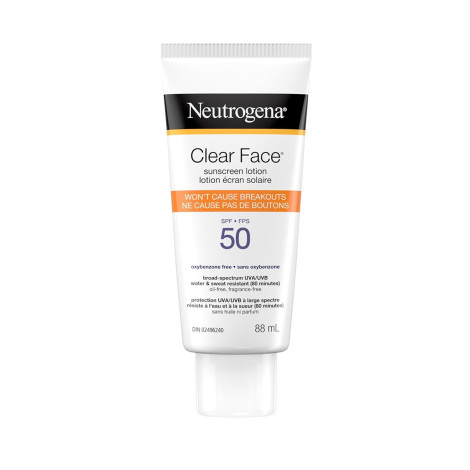 Neutrogena Clear Face Sunscreen Lotion SPF 50 88ml Neutrogena Clear Face Sunscreen Lotion SPF 50 88ml - Image 1