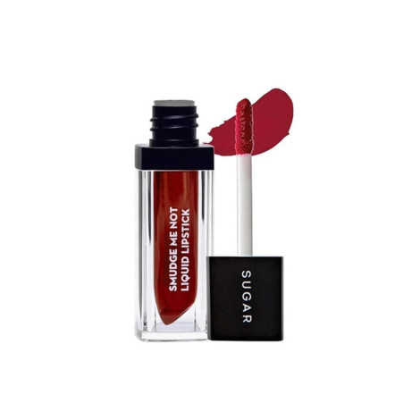 Sugar Cosmetics New Smudge Me Not Liquid Lipstick - 10 Drop Dead Red Sugar Cosmetics New Smudge Me Not Liquid Lipstick - 10 Drop Dead Red - Image 1