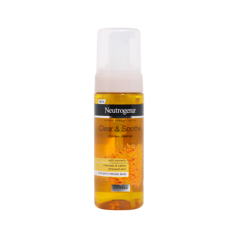 Neutrogena Clear & Soothe With Turmeric Mousse Cleanser 150ml Neutrogena Clear & Soothe With Turmeric Mousse Cleanser 150ml - Image 1