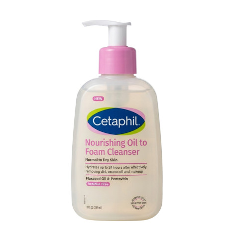 Cetaphil Nourishing Oil to Foam Cleanser for Normal to Dry Skin 237ml Cetaphil Nourishing Oil to Foam Cleanser for Normal to Dry Skin 237ml - Image 1