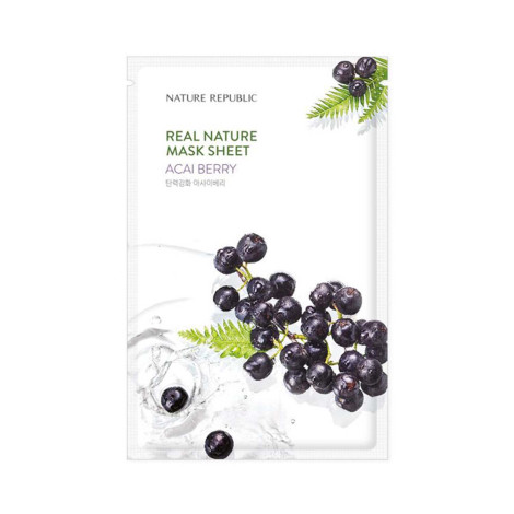 Nature Republic Real Nature Acai Berry Mask Sheet 23ml Nature Republic Real Nature Acai Berry Mask Sheet 23ml - Image 1