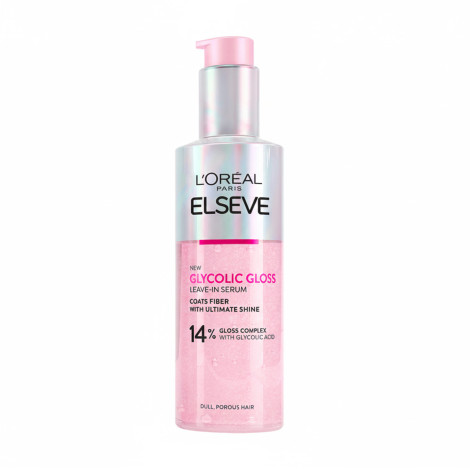 L'Oreal Elvive Glycolic Gloss Leave In Serum 150ml L'Oreal Elvive Glycolic Gloss Leave In Serum 150ml - Image 1