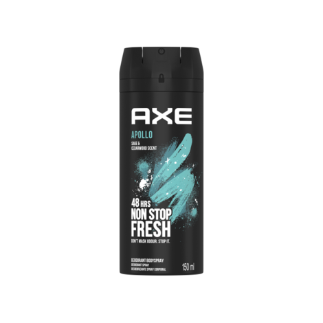 Axe Apollo 48H Non Stop Fresh Deodorant Body Spray 150ml Axe Apollo 48H Non Stop Fresh Deodorant Body Spray 150ml - Image 1