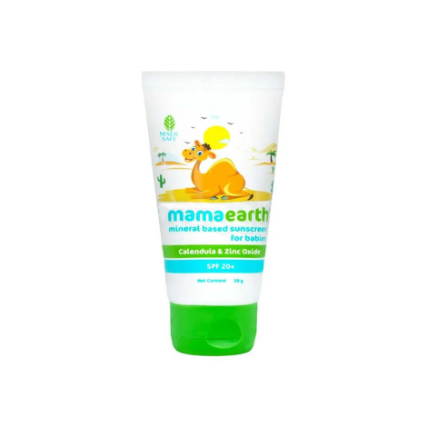 Mamaearth Mineral Based Sunscreen For Babies SPF 20+ 50g Mamaearth Mineral Based Sunscreen For Babies SPF 20+ 50g - Image 1