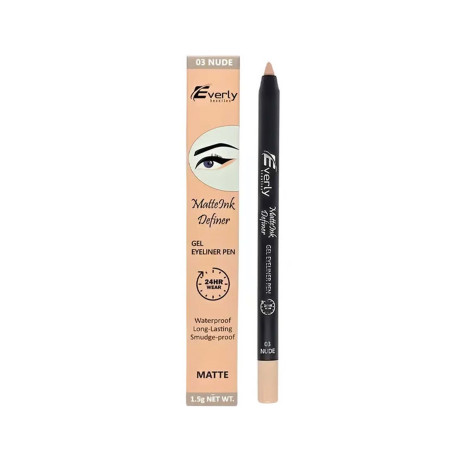 Everly Matte Ink Definer Waterproof Gel Eyeliner Pen - 03 Nude Everly Matte Ink Definer Waterproof Gel Eyeliner Pen - 03 Nude - Image 1