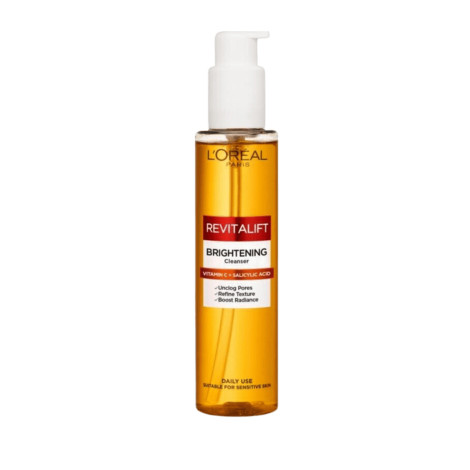 L'Oreal Revitalift Vitamin C + Salicylic Acid Brightening Cleanser 150ml L'Oreal Revitalift Vitamin C + Salicylic Acid Brightening Cleanser 150ml - Image 1