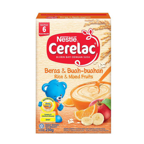 Nestle Baby Cerelac Rice & Mixed Fruits (6 Month) - 200g Nestle Baby Cerelac Rice & Mixed Fruits (6 Month) - 200g - Image 1