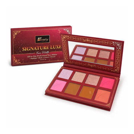 Everly Beauties Signature Luxe Face Palette - Blush, Highlighter , Contour & Bronzer Everly Beauties Signature Luxe Face Palette - Blush, Highlighter , Contour & Bronzer - Image 1