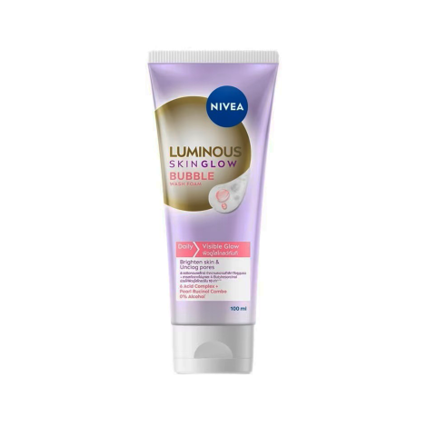 Nivea Luminous Skin Glow Bubble Wash Foam 100ml Nivea Luminous Skin Glow Bubble Wash Foam 100ml - Image 1
