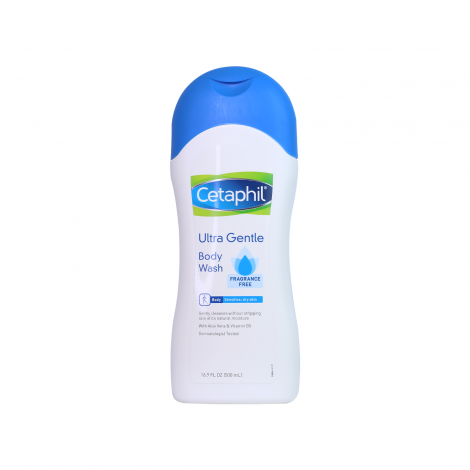 Cetaphil Ultra Gentle Body Wash Fragrance free For Sensitive & Dry Skin - 500ml Cetaphil Ultra Gentle Body Wash Fragrance free For Sensitive & Dry Skin - 500ml - Image 1