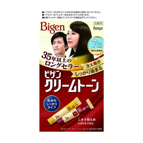 Bigen Cream Tone Hair Color - 7G Natural Dark Brown 40g Bigen Cream Tone Hair Color - 7G Natural Dark Brown 40g - Image 1