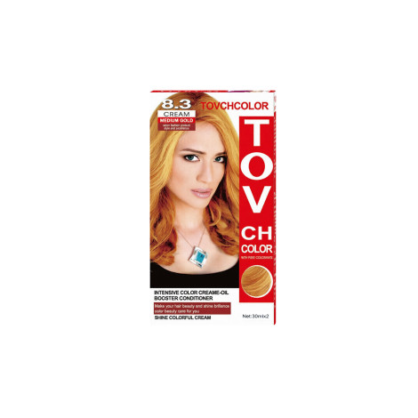 Tovch Hair color 30ml*2 - 8.3 Medium Gold Tovch Hair color 30ml*2 - 8.3 Medium Gold - Image 1