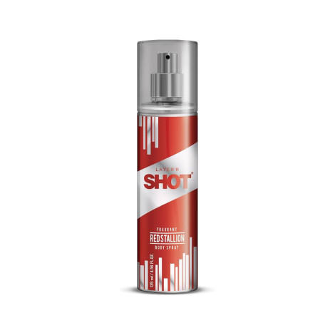 Layer'r Shot Red Stallion Fragrant Body Spary 135ml Layer'r Shot Red Stallion Fragrant Body Spary 135ml - Image 1