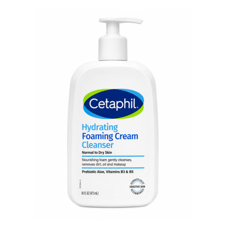 Cetaphil Hydrating Foaming Cream Cleanser for Normal To Dry Skin 473ml Cetaphil Hydrating Foaming Cream Cleanser for Normal To Dry Skin 473ml - Image 1
