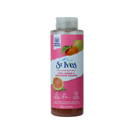 Stives Pink Lemon & Mandarin Orange Exfoliating Body Wash 473ml Stives Pink Lemon & Mandarin Orange Exfoliating Body Wash 473ml - Image 1