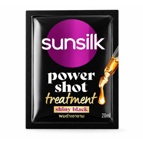 Sunsilk Power Shot Treatment For Shiny Black 20ml Sunsilk Power Shot Treatment For Shiny Black 20ml - Image 1