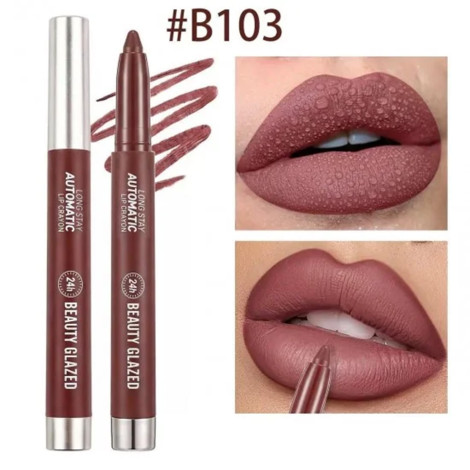 Beauty Glazed Long Stay Automatic Lip Crayon - B103 Cinnamon Beauty Glazed Long Stay Automatic Lip Crayon - B103 Cinnamon - Image 1