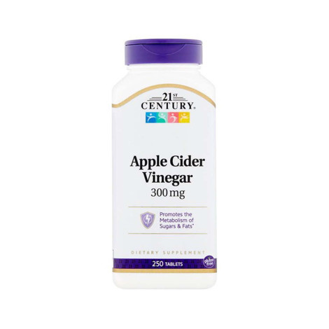 21st Century Apple Cider Vinegar 300mg 250 tablets 21st Century Apple Cider Vinegar 300mg 250 tablets - Image 1