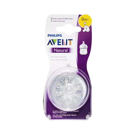 Philips Avent Natural Flow Teats 0m+ Philips Avent Natural Flow Teats 0m+ - Image 1