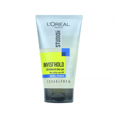 L'Oreal Studio Line 6 Invisi Hold Normal Strength 24h Natural Clear Gel 150ml L'Oreal Studio Line 6 Invisi Hold Normal Strength 24h Natural Clear Gel 150ml - Image 1