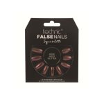 Technic Squareletto 24 False Nails With Glue - Rose Gold Glitter