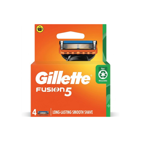 Gillette Fusion5 Razor Blades - 4 Cartridges Gillette Fusion5 Razor Blades - 4 Cartridges - Image 1