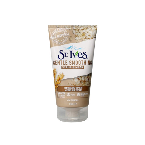 St.Ives Nourish and Smooth Oatmeal Scrub and Mask 150ml St.Ives Nourish and Smooth Oatmeal Scrub and Mask 150ml - Image 1