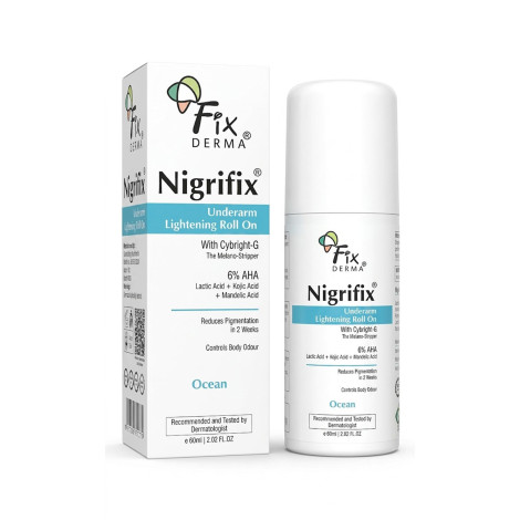 Fix Derma Nigrifix Underarm Lightening Roll On Ocean 60ml Fix Derma Nigrifix Underarm Lightening Roll On Ocean 60ml - Image 1
