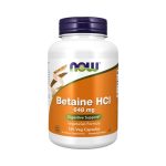 NOW Betaine HCl 648 mg – 120 Veg Capsules