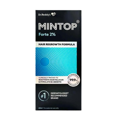 Dr. Reddy's Mintop Forte 2% Hair Regrowth Formula 60ml Dr. Reddy's Mintop Forte 2% Hair Regrowth Formula 60ml - Image 1