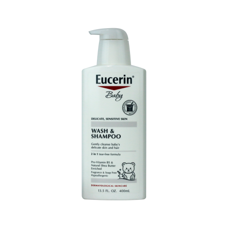 Eucerin Baby Wash & Shampoo Fragrance Free 400 ml Eucerin Baby Wash & Shampoo Fragrance Free 400 ml - Image 1