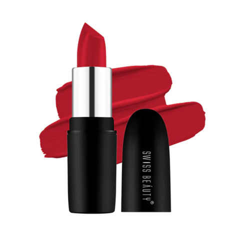 Swiss Beauty Pure Matte Lipstick - 201 Russian Red Swiss Beauty Pure Matte Lipstick - 201 Russian Red - Image 1