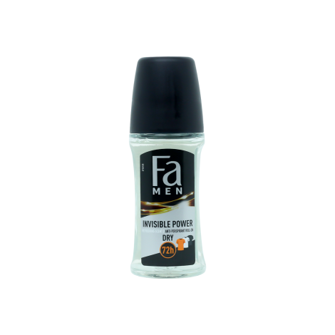 Fa Men Invisible Power Dry 72h Anti-Perspirant Roll-On 50ml Fa Men Invisible Power Dry 72h Anti-Perspirant Roll-On 50ml - Image 1