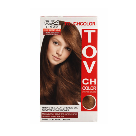 Tovch Hair color - 6.34 Deep Copper Gold Tovch Hair color - 6.34 Deep Copper Gold - Image 1