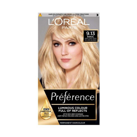 Loreal Hair Color Preference - 9.13 Baikal Very Light ASH Golden Blonde Loreal Hair Color Preference - 9.13 Baikal Very Light ASH Golden Blonde - Image 1