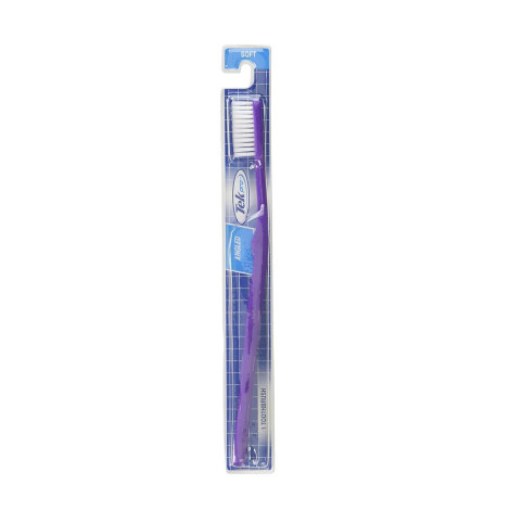 Tek Pro Angled Soft Tooth Brush - Purple Tek Pro Angled Soft Tooth Brush - Purple - Image 1