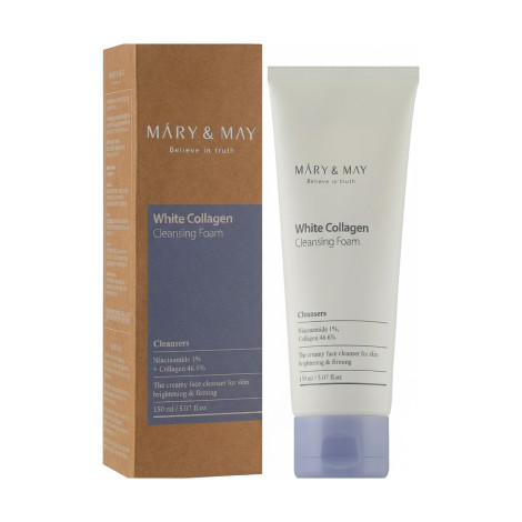 Mary & May White Collagen Cleansing Foam 150ml Mary & May White Collagen Cleansing Foam 150ml - Image 1