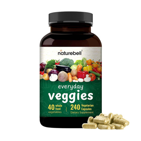 NatureBell Everyday Vegetables Supplements – 240 Capsules NatureBell Everyday Vegetables Supplements – 240 Capsules - Image 1