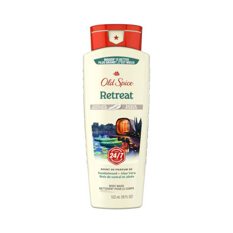 Old Spice Retreat Sandalwood + Aloe Vera Body Wash 532ml Old Spice Retreat Sandalwood + Aloe Vera Body Wash 532ml - Image 1